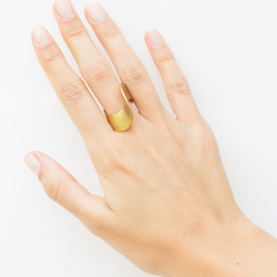 GOLD WAVES RING