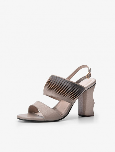 Taupe High Heel Sandals