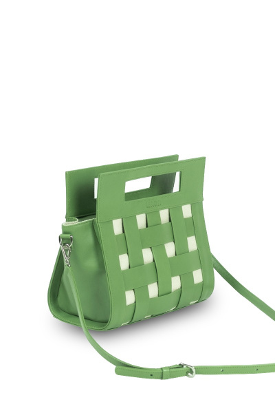 GREEN BASKET BAG