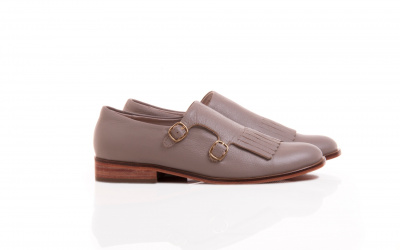 Double monk strap with fringe detail