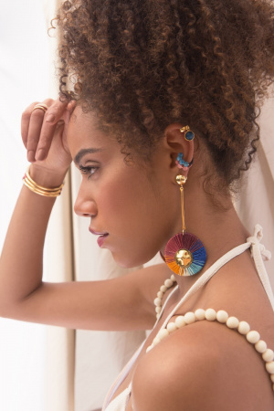 Multicolor Artisanal earrings
